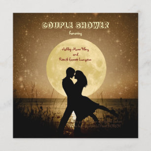 Invitation Pilotez-moi à la douche de couples de lune