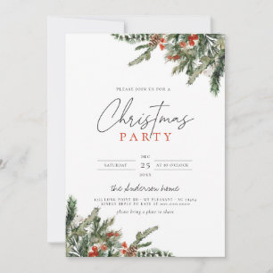 Invitation Pin d'hiver de Noël et Fête des Fêtes des Berries 