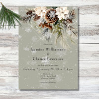 Pin Russe à neige et Mariage Floral Blanc