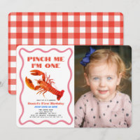 Pinch Me Retro Crawfish Photo 1er anniversaire