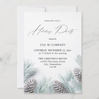 Pine Cone & Snow Holiday Party
