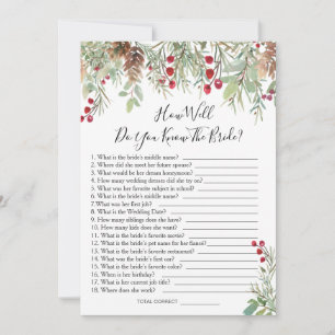 Invitation Pine Greenery À quel point connaissez-vous bien le