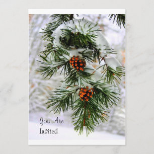 Invitation PineCone BranchHD