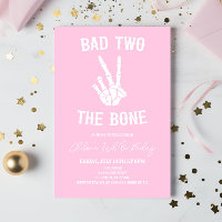 Pink Bad Two The Bone Skeleton 2e fête d'anniversa