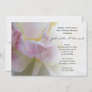 Invitation Pink Blanc Tulip Pot Mariage Brunch