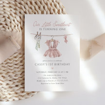 Pink Boho Little Swetheart Valentines Anniversaire