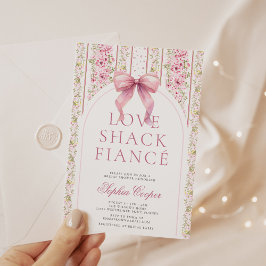 Invitation Pink Bow Love Shack Fiance Fête des mariées
