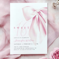 Pink Bow Sweet 16 Anniversaire
