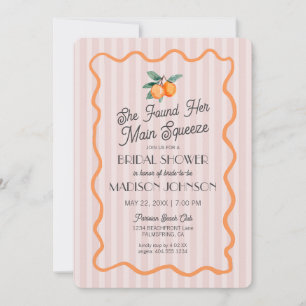 Invitation Pink Cutie Pastel Main Squeeze Thème Fête des mari