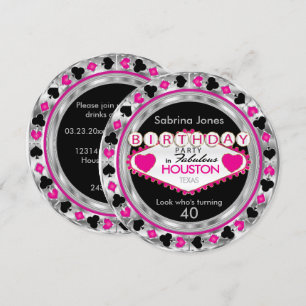 Invitation Pink fête du 00e anniversaire - do-it-yourself Vil