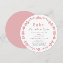 Pink Folk Art Baby C'est froid dehors Baby shower