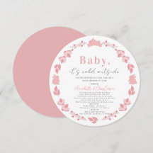 Pink Folk Art Baby It's Cold Baby shower par la po