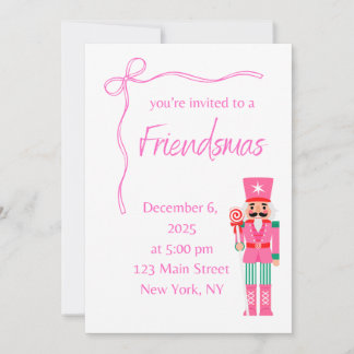 Invitation Pink Friendsmas