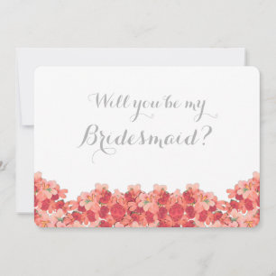 Invitation Pink Geranium Serez-Vous Ma Femme D'Accueil
