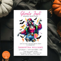 Pink Ghouls Halloween Bachelorette Party