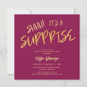 Invitation Pink Gold C'est un 50ème anniversaire surprenant