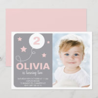 Pink & Grey Jote Dreamer Enfants Photo Anniversair