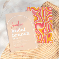 Pink Hippie Boho moderne Arch Brunch Fête des mari