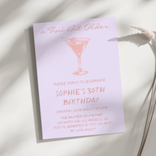 Invitation Pink Martini Un Peu Plus Âgé 30e Anniversaire