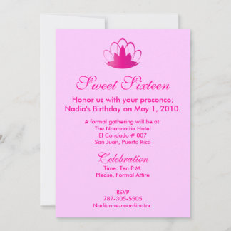Invitation Pink On Pink Seize - Customise.