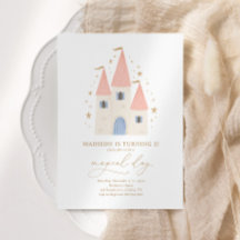 Pink Princess Castle Girl Anniversaire