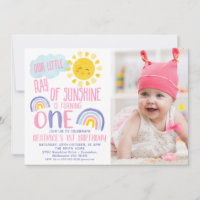 Pink Purple Little Ray Of Sunshine 1er Anniversair