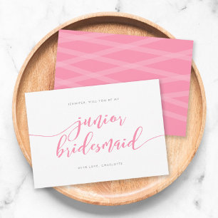 Invitation Pink Relax Script Seras-Tu Ma Jeune Époux
