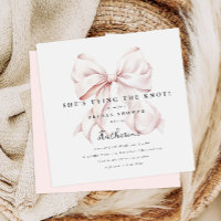Pink She's Tying the Knot Bow Fête des mariées