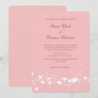 Pink Shine Hearts Saint Valentin de mariage