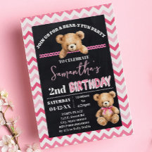 Pink Teddy Bear Little Bear Anniversaire Pink Chev