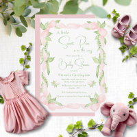 Pink Un Petit Baby shower De Petite Fille De Pois