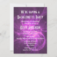 Pink violet Abstrait fractal Parti de Bachelorette