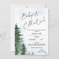 Pins d'hiver Baby Son Baby shower froid