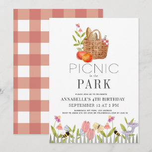 Invitation Pique-nique dans le Panier Parc Floral Anniversair