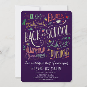 Invitation Pique-nique de rentrée scolaire
