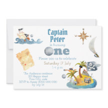 Pirate Capitaine Cute Premier Anniversaire