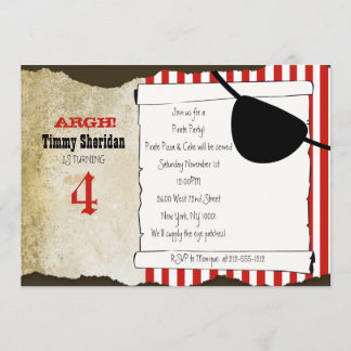 Invitation Pirate de Lil