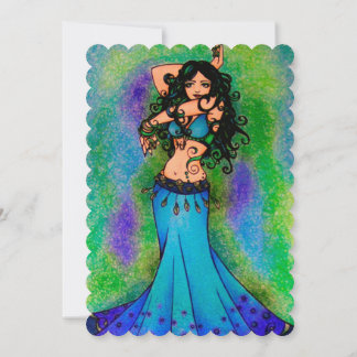 Invitation Pisces Belly Dancer