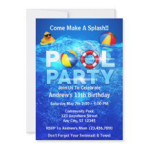 Piscine Fête Été Piscine Plongée Anniversaire