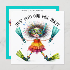 Invitation PISCINE ou PARTI plage