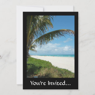 Invitation Pittoresque Beach, Side Palm Branch