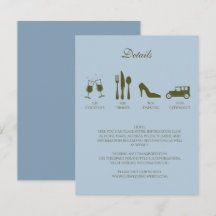 Pivoines blanches avec détails bleu bébé Invitatio