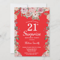 Pivoines roses florales 21e anniversaire surprise
