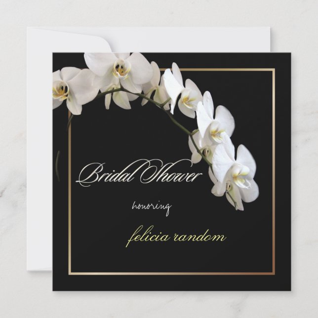 Invitation Pix-Dezines orchidées/phalaenopsis (Devant)