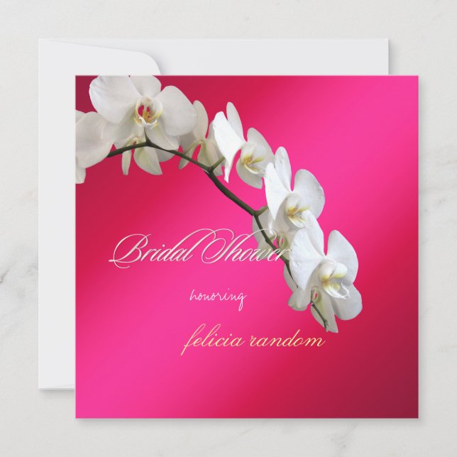 Invitation Pix-Dezines orchidées/phalaenopsis (Devant)