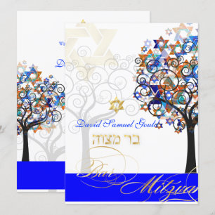 Invitation Pix Dezines TREE OF LIFE BAR MITZVAH
