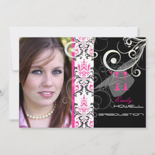 Invitation PixDezines 201x, Rossi Damask