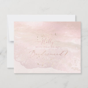 Invitation PixDezines Aquarelle Blush Coastal Bridesmaid