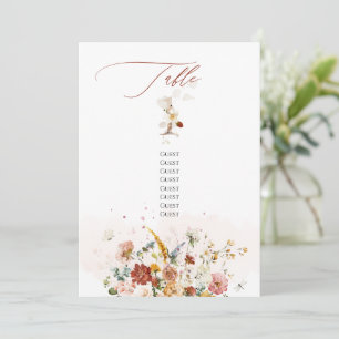 Invitation PixDezines Aquarelle Chute Fleurs de Jardin Tablea