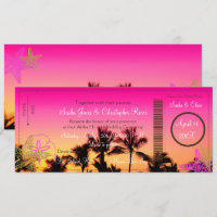 PixDezines Boarding Pass+Tropical Sunset A-Bay